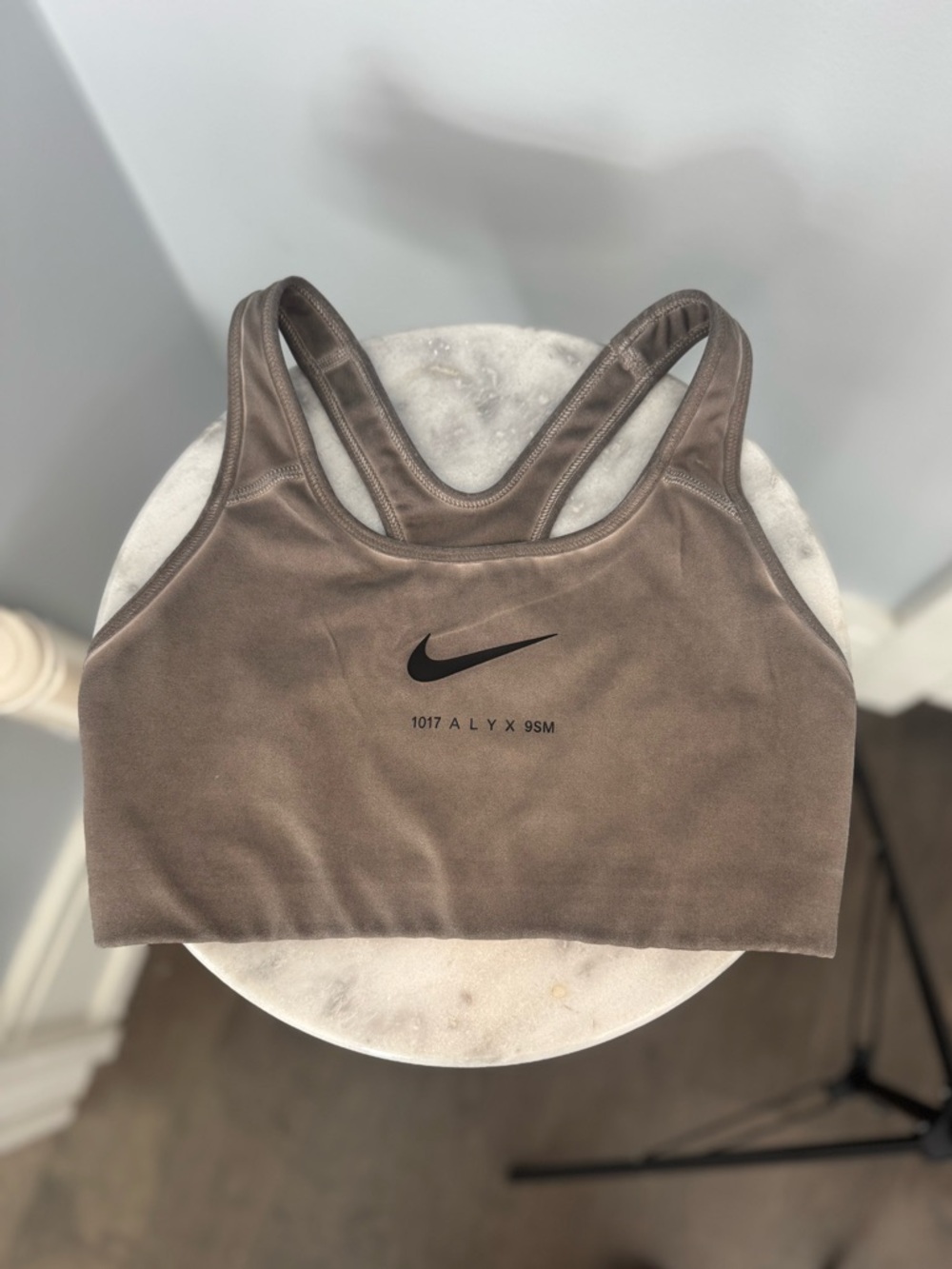 Nike Brown Racerback Logo Sports Bra